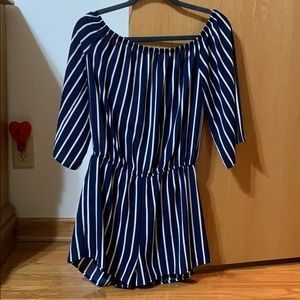 Striped romper